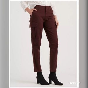 Lucky Brand- Utility Cargo Pants Maroon size 8